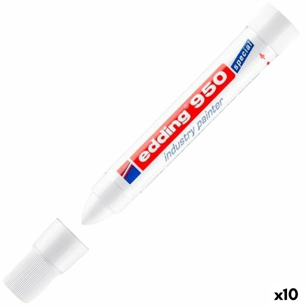 Permanent marker Edding 950 White 10 Pieces (10 Units)