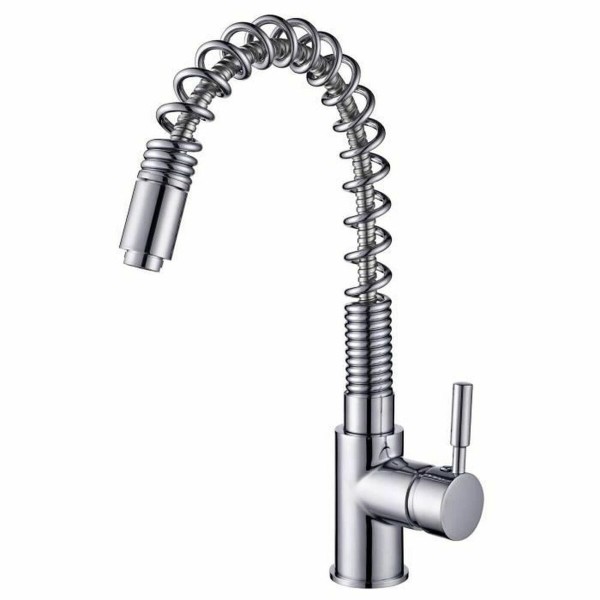 Mixer Tap Rousseau Grey Chrome Stainless steel Brass