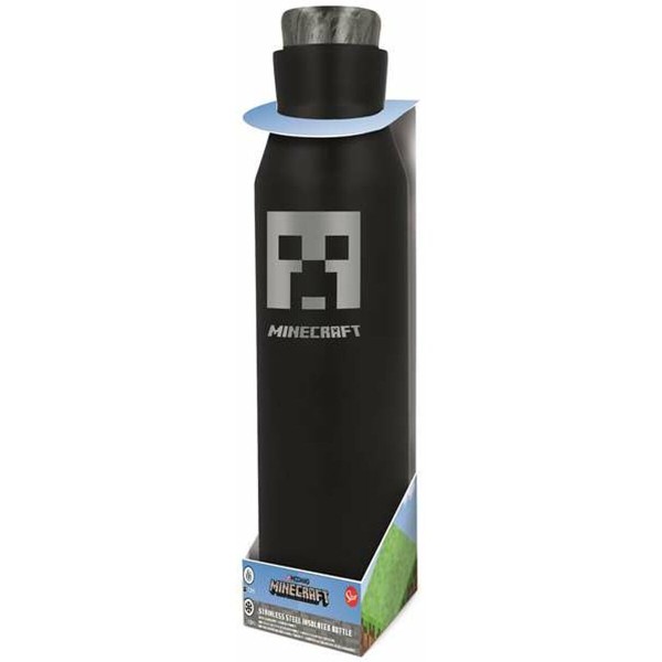 Butelis Minecraft Silikoninis Nerūdijantis plienas Plastmasinis 580 ml