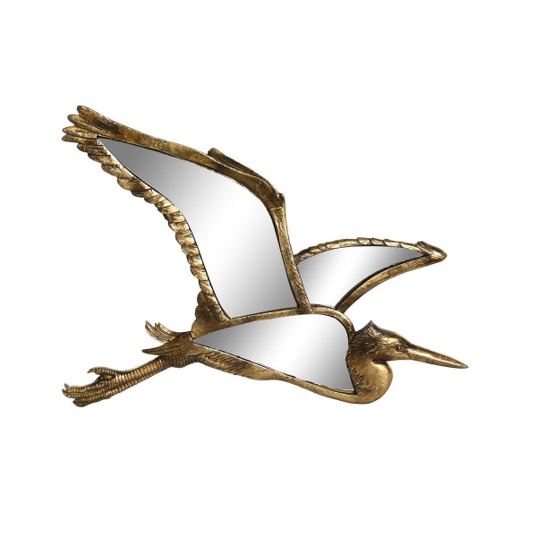 Decorative Figure DKD Home Decor 35,5 x 26 x 2 cm Golden Bird