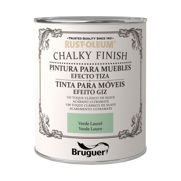 Krāsa Bruguer Rust-oleum Chalky Finish 5397547 Mēbeles video 750 ml Laurel