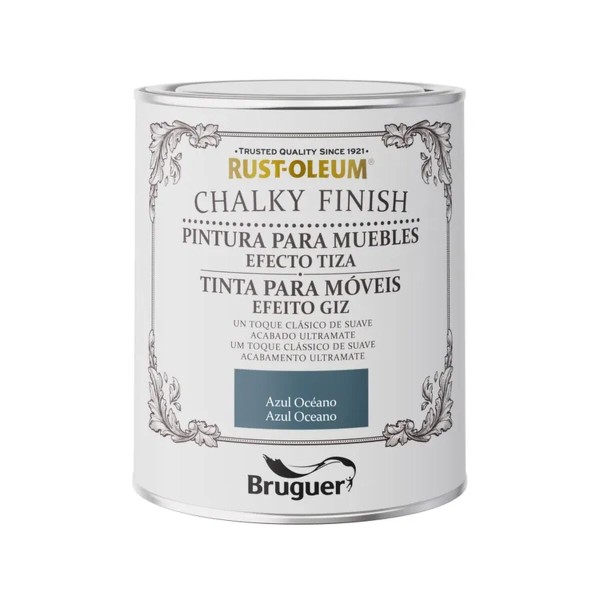 Värv Bruguer Rust-oleum Chalky Finish 5733886 Mööbel 750 ml Azul Océano