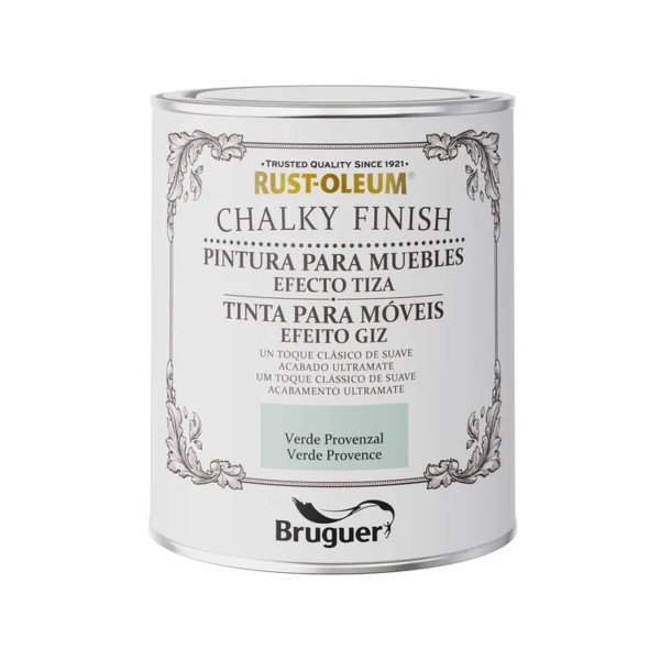 Krāsa Bruguer Rust-oleum Chalky Finish 5733888 Mēbeles video Provencal Green 750 ml