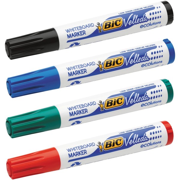 Tahvlimarker Bic Velleda 4 Ühikut Valge (5 Tükid) (4 Ühikut)