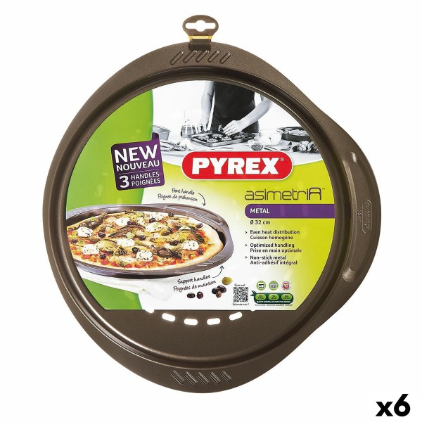 Picos forma Pyrex Asimetria Metalinis Ø 32 cm (6 vnt.)