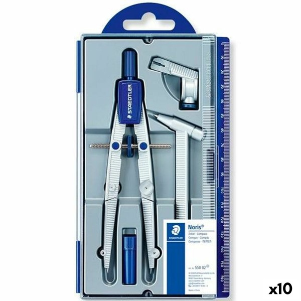 Kompassi Staedtler 550 4 Kappaletta Harmaa (10 osaa)