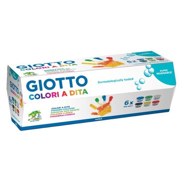 Finger Paint Giotto Multicolour 6 Pieces 100 ml