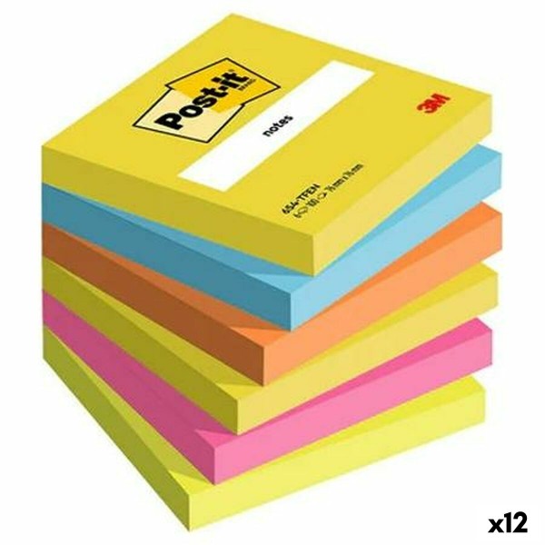 Bloknotas Post-it 76 x 76 mm Spalvotas 100 Paklodės (12 vnt.)