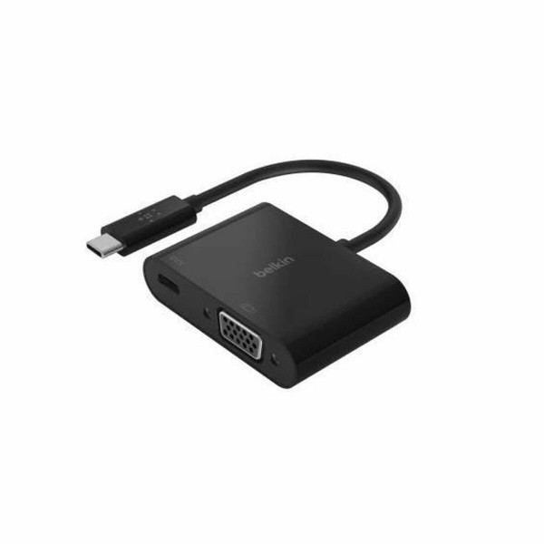 USB C uz VGA Adapteris Belkin AVC001BTBK Melns