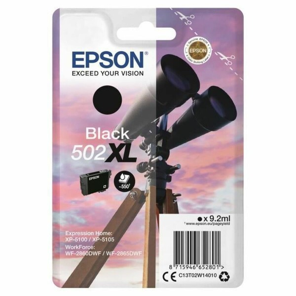 Картридж с оригинальными чернилами Epson C13T02W14020 Чёрный