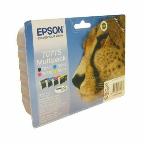 Originaalne Tindikassett Epson C13T07154022 Must Kollane Fuksiinpunane