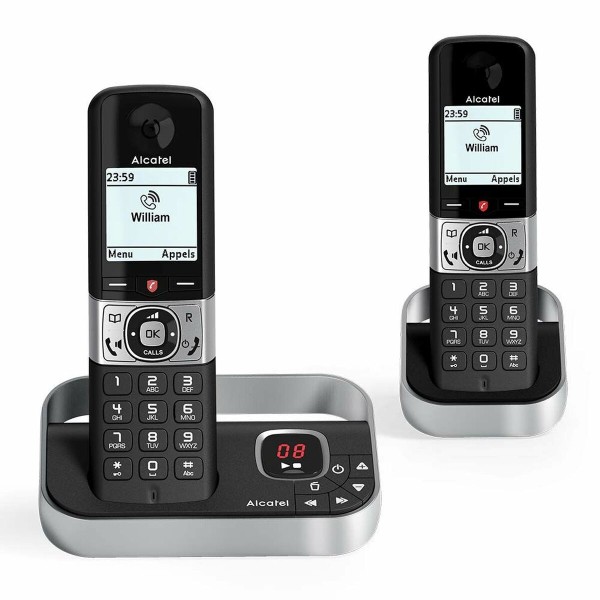 Belaidis telefonas Alcatel F890 Juoda/Sidabras