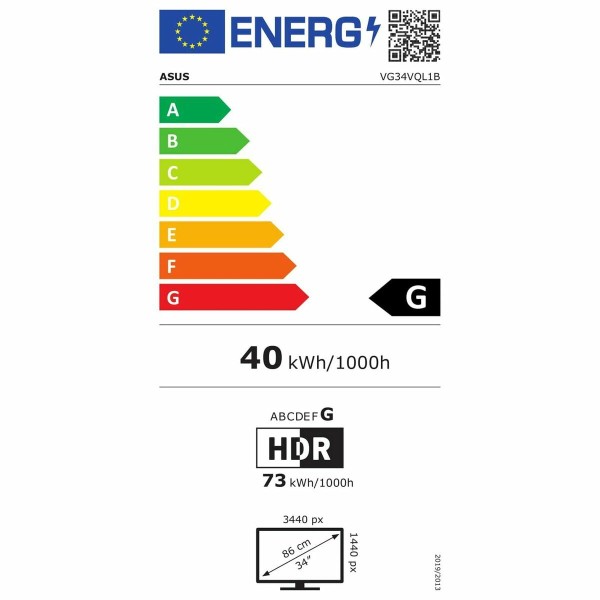 Монитор Asus 90LM06F0-B01170 34" Quad HD LED VA LCD Flicker free