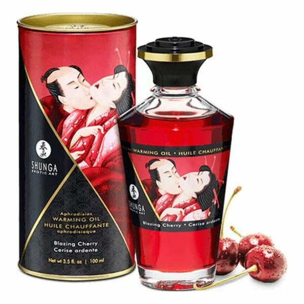 Erotinis masažinis aliejus Shunga Cerise (100 ml)