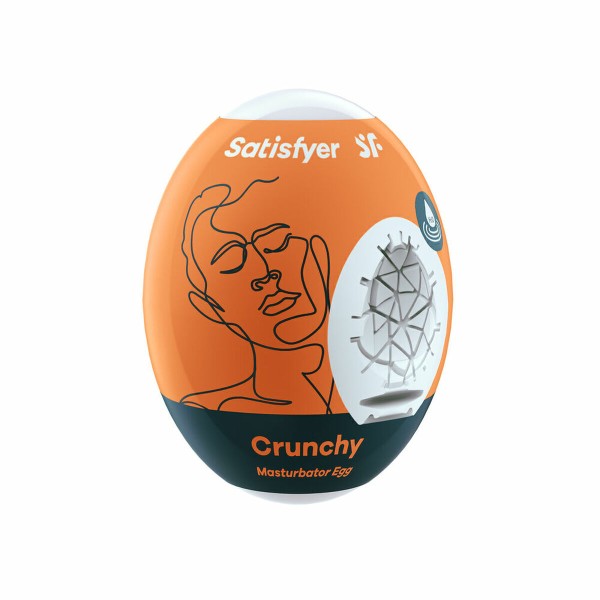 Яйцо-мастурбатор Satisfyer Crunchy Оранжевый