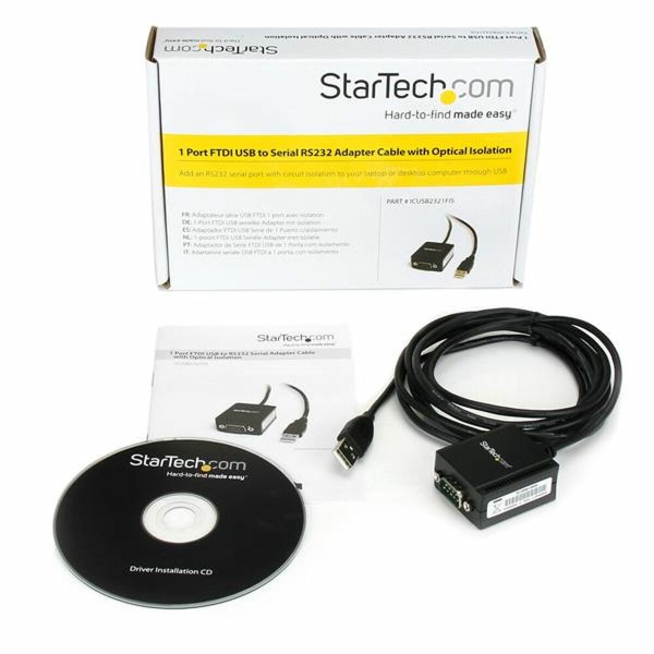 USB to RS232 Adapter Startech ICUSB2321FIS Black