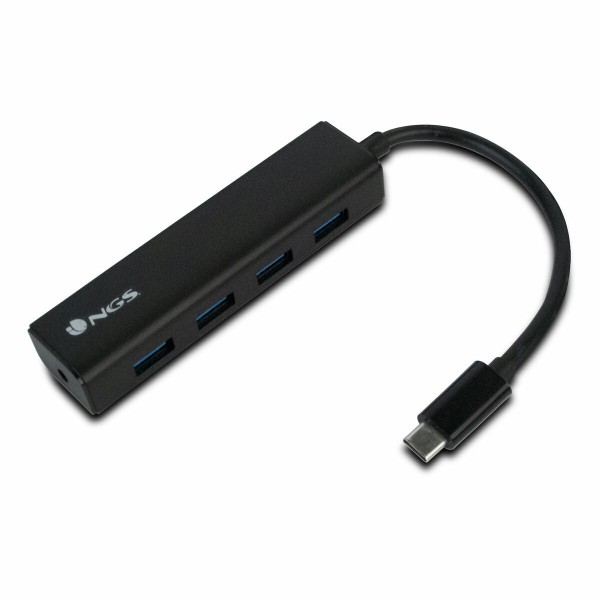 4 lizdų USB šakotuvas NGS WONDERHUB4 Juoda 5 Gbps