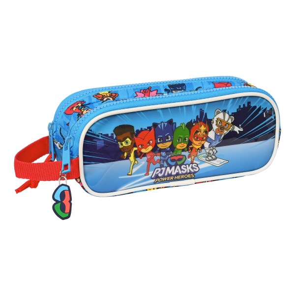 Kaksilokeroinen laukkku PJ Masks Sininen 21 x 8 x 6 cm