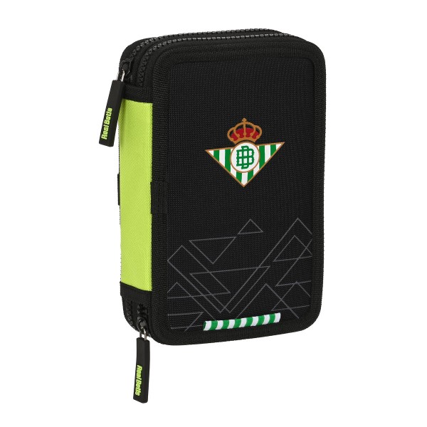 Tuplapenaali Real Betis Balompié Musta Lime väri 12.5 x 19.5 x 4 cm (28 Kappaletta)