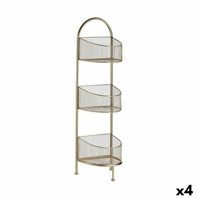 Shelves Golden Metal 21,2 x...