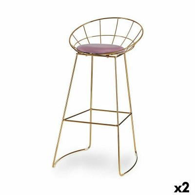 Stool Pink Golden Iron 51 x...