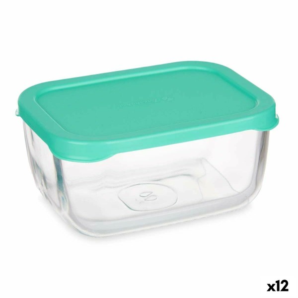 Katlakivi eraldamise kassett Pasabahce SNOW BOX Roheline Läbipaistev Klaas Polüetüleen 420 ml 12,5 x 6 x 9,5 cm (12 Ühikut)