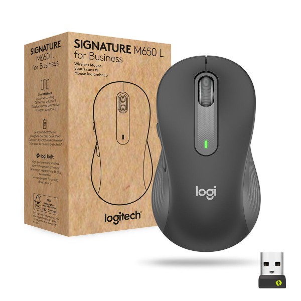 Langaton hiiri Logitech M650 Harmaa Grafiitinharmaa 4000 dpi