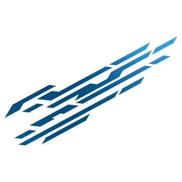 Automašīnas uzlīme Foliatec FO33982 Zils (2 gb.)