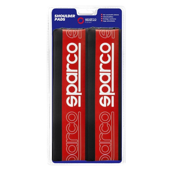 Drošības jostu spilventiņi Sparco SPC1208RD Sarkans (2 gb.)