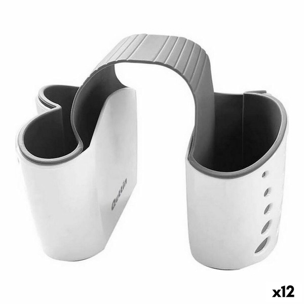 Grotelės kriauklei Quttin Dvigubas Balta 15 x 9 x 12 cm (12 vnt.)