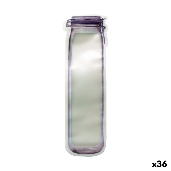 Daugkartinio naudojimo maisto maišelių rinkinys 4 Dalys 10,5 x 32 x 6 cm (36 Vienetai)