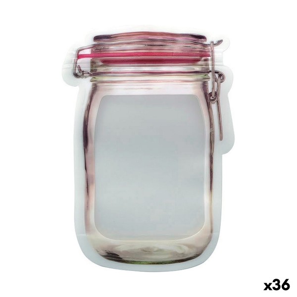 Toiduainete säilitamise taaskasutatavate kottide komplekt 5 Tükid 13,5 x 19,5 x 7,3 cm (36 Ühikut)