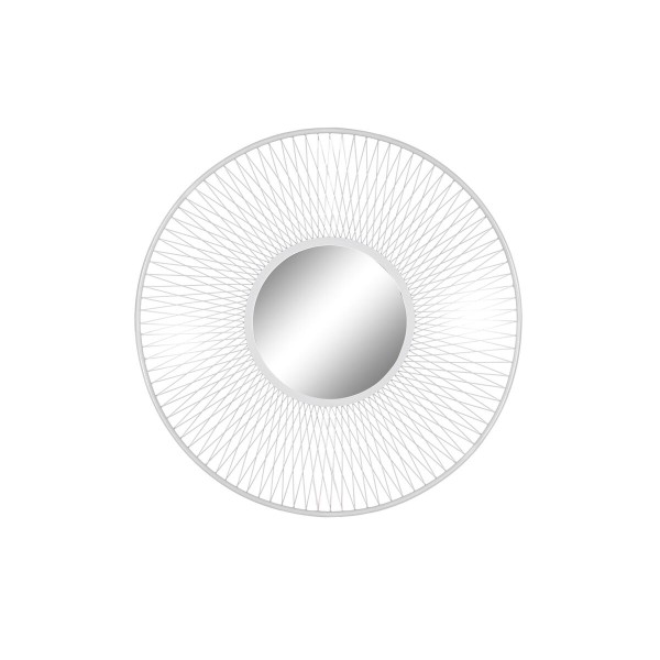 Sienas spogulis Home ESPRIT Balts Urbāns 90 x 2 x 90 cm