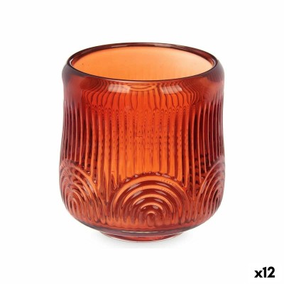 Candleholder Stripes Orange...