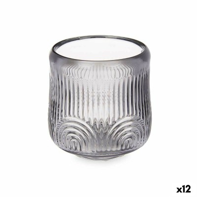 Candleholder Stripes Grey...