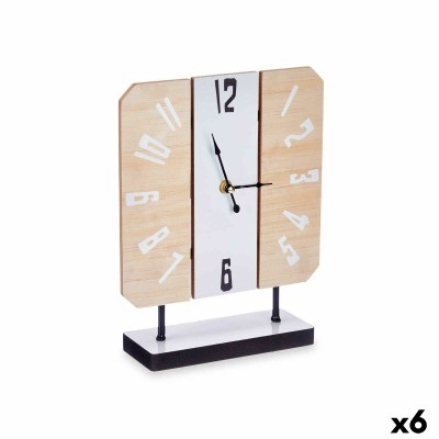 Table clock White Metal MDF...
