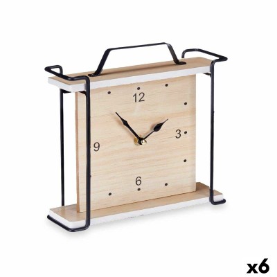 Table clock Black Metal MDF...