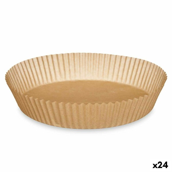 Õhufritüüri paber Kinvara 23HD062104 23,5 x 23,5 x 4 cm Komplekt Ringjas 20 Tükid, osad (24 Ühikut)