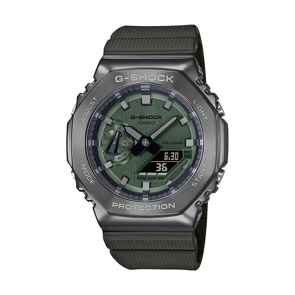 Meeste Kell Casio G-Shock OAK METAL COVERED - Green (Ø 44,5 mm) (Ø 45 mm)