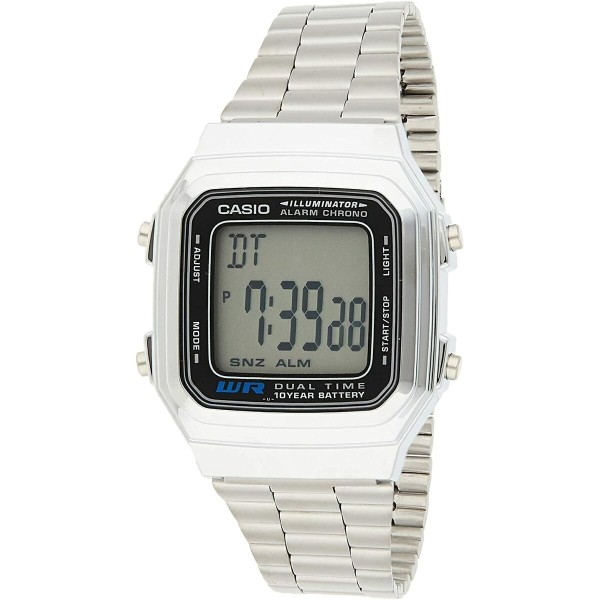 Unisex kellot Casio VINTAGE Musta Hopeinen (Ø 32 mm) (Ø 34 mm)