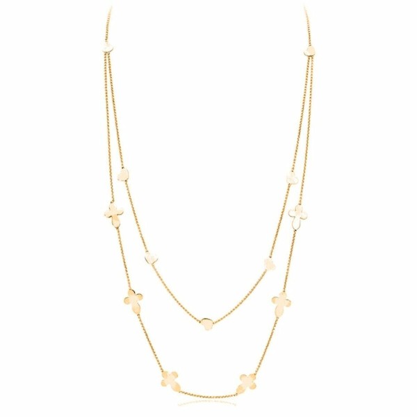 Naisten kaulakorut Amen CROCI CUORI DOPPIA