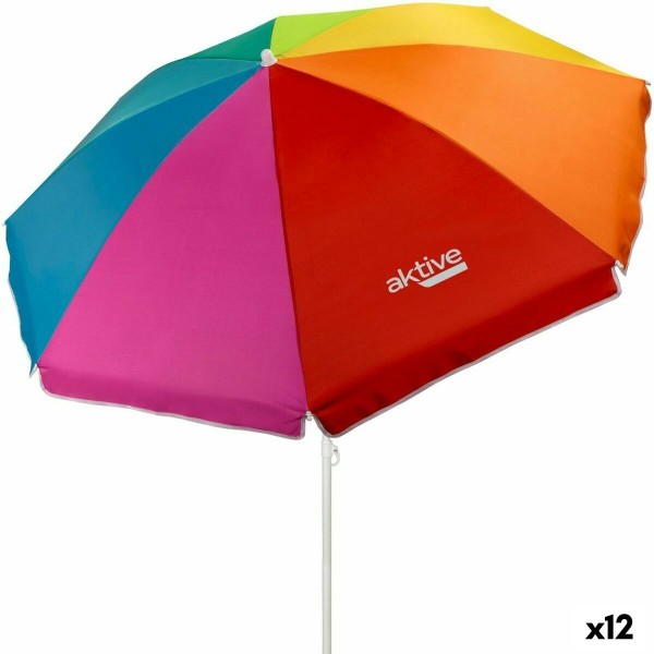 Parasol przeciwsłoneczny Aktive Mitmevärviline Teras 180 x 185 x 180 cm (12 Ühikut)