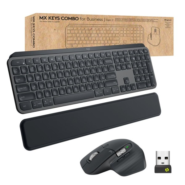 Näppäimistö ja langaton hiiri Logitech 920-010930 Espanjalainen Qwerty