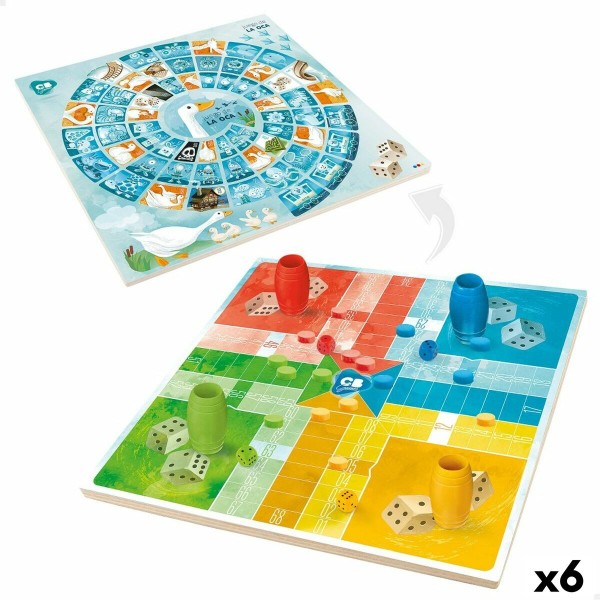 Parcheesi laud Colorbaby 25 x 1 x 25 cm (25 Tükid, osad) (6 Ühikut)