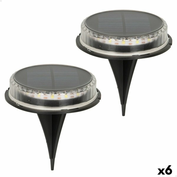 Saulės sodo žibintų rinkinys Aktive 2 Dalys Plastmasinis 12 x 13,5 x 12 cm (6 vnt.)