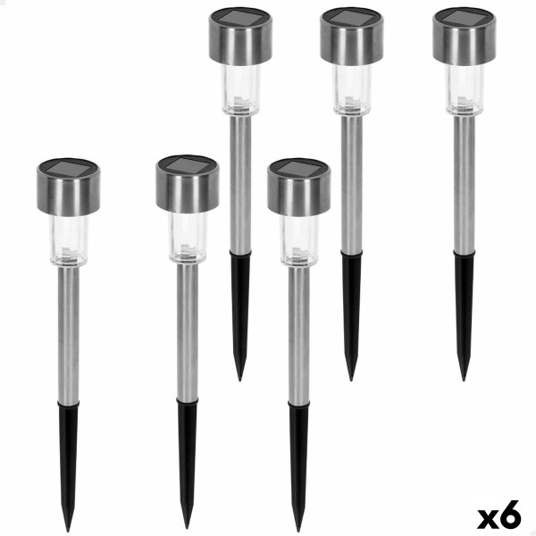 Saulės sodo žibintų rinkinys Aktive 6 Dalys Plastmasinis 5,5 x 36 x 5,5 cm (6 vnt.)