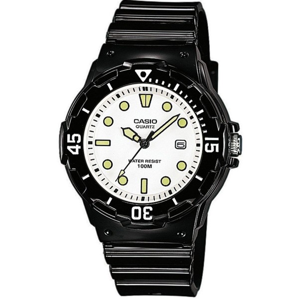 Miesten rannekellot Casio DIVER 100M Valkoinen Musta (Ø 44,5 mm)