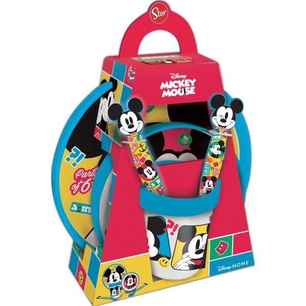 Vaikiškas indų rinkinys Mickey Mouse CZ11306 Plastmasinis (5 Dalys)