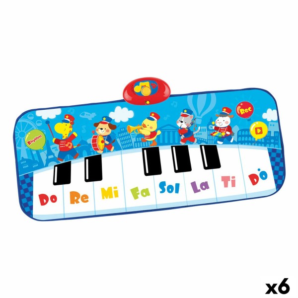 Žaislinis pianinas Winfun 90 x 0,5 x 38 cm Mėlyna gyvūnai (6 vnt.)