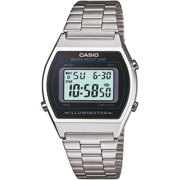 Abiejų lyčių laikrodis Casio ILLUMINATOR - CLASSIC SILVER (Ø 35 mm)